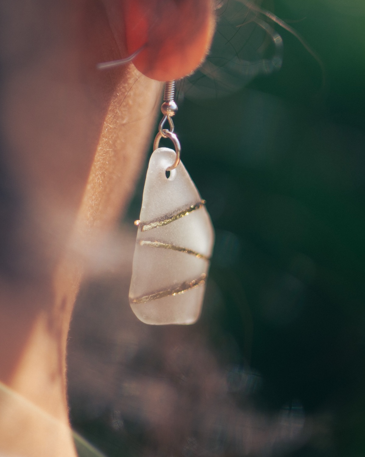 Baan Talay, seaglass jewellery close-up