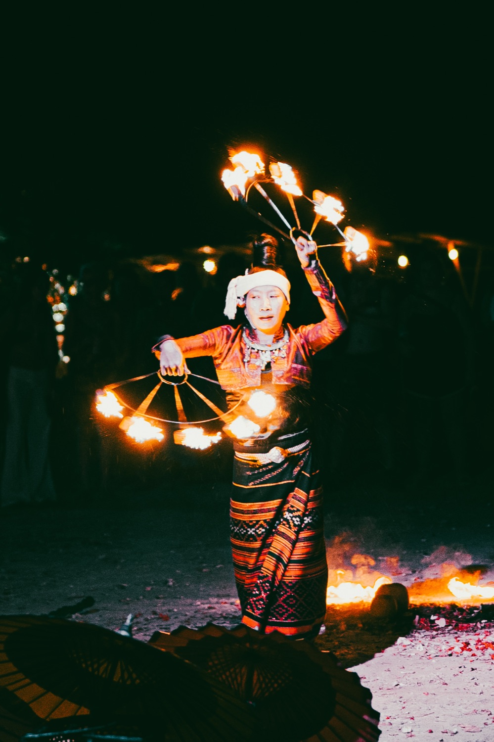 Dreamfarer festival, fireshow performer