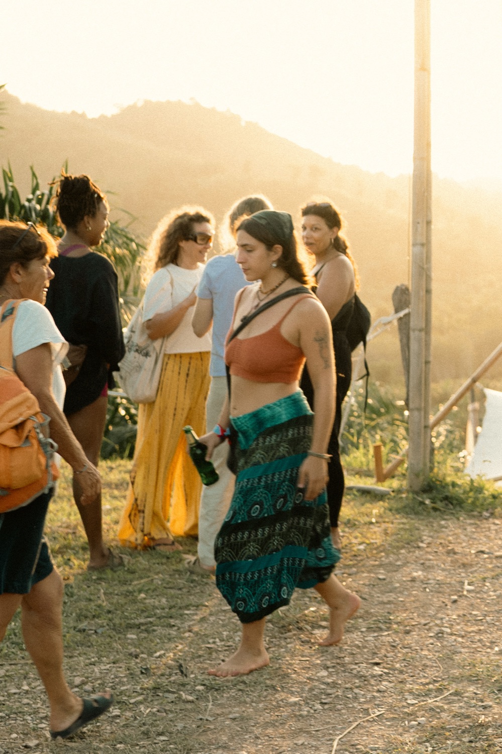 Dreamfarer festival, golden sunset