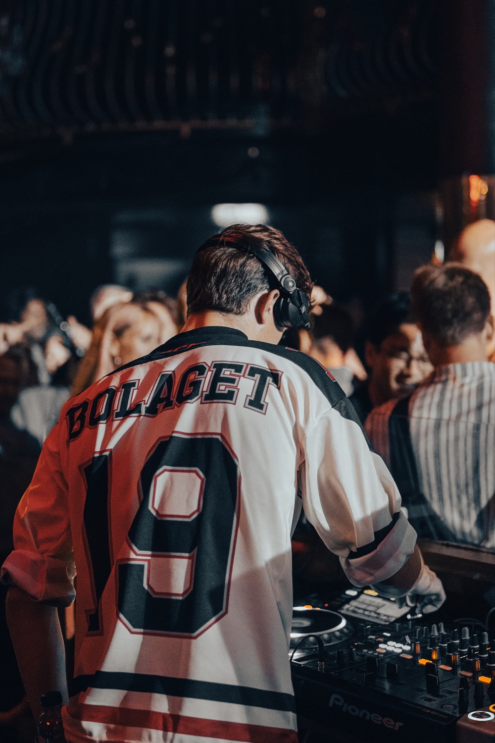 Razpeat club night, DJ in the crowd at Berns, Stockholm